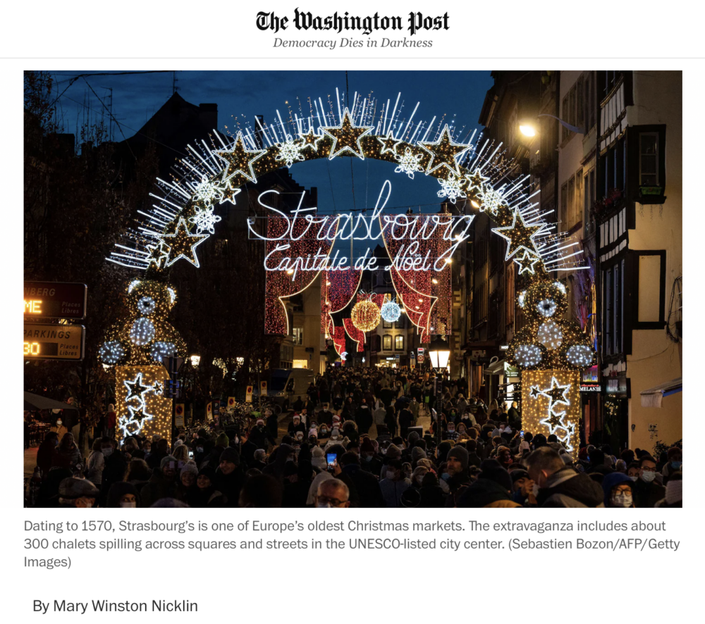 A beacon of Christmas tradition in Strasbourg, France
